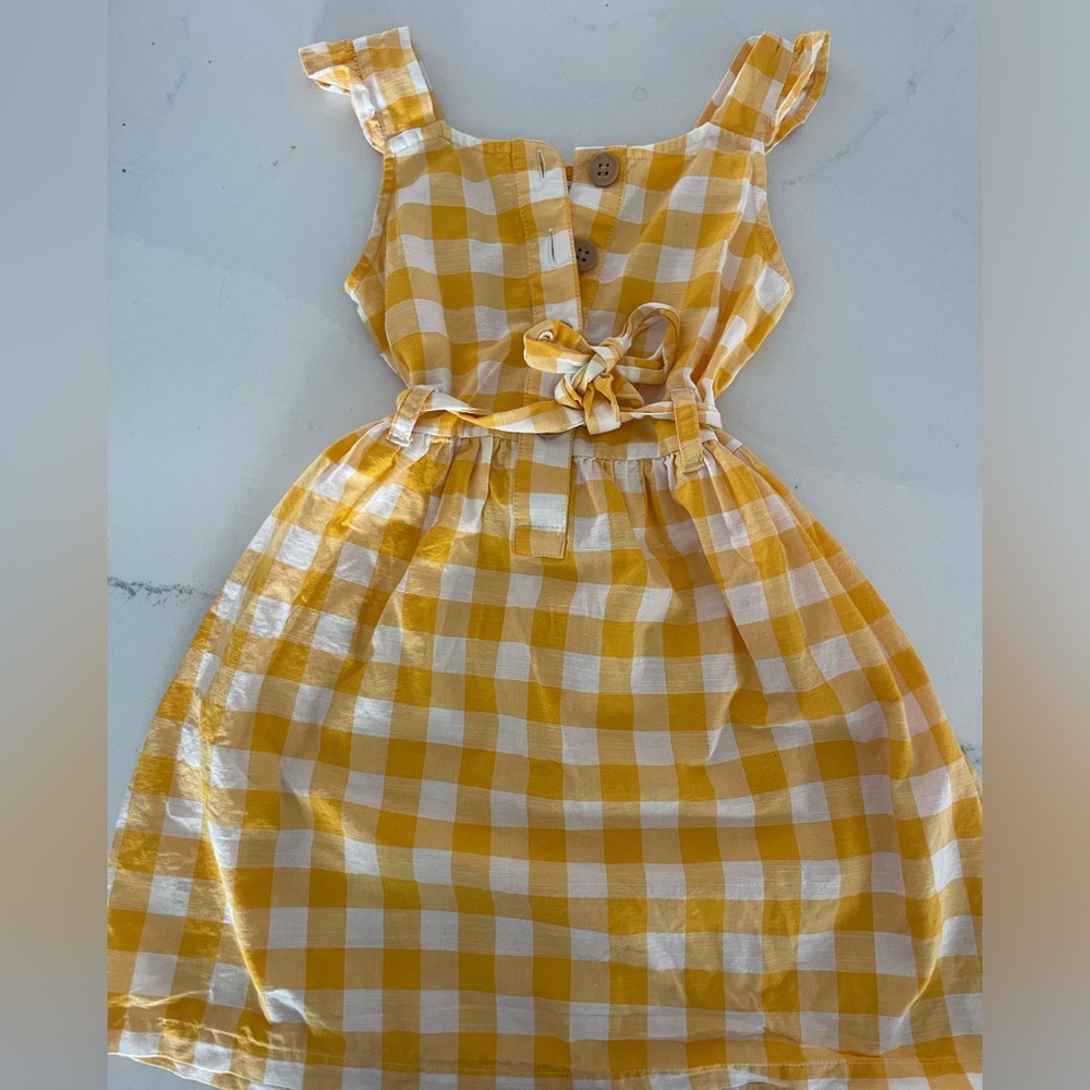 Carter’s yellow and white checkered sundress